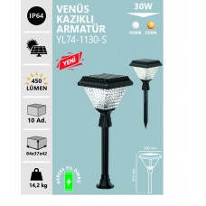 30W VENÜS KAZIKLI ARMATÜR 6500K